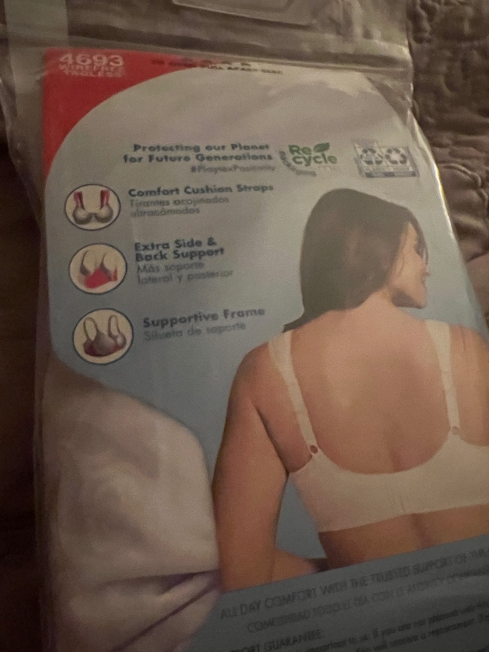 Playtex 18 Hour Ultimate Shoulder Comfort Bra - White - Picture 3 of 5